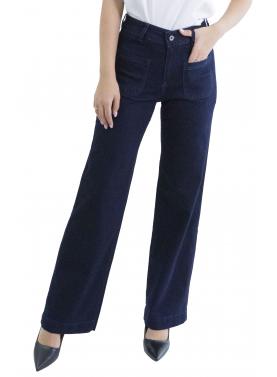 Jeans palazzo con tasche avanti "Cami"